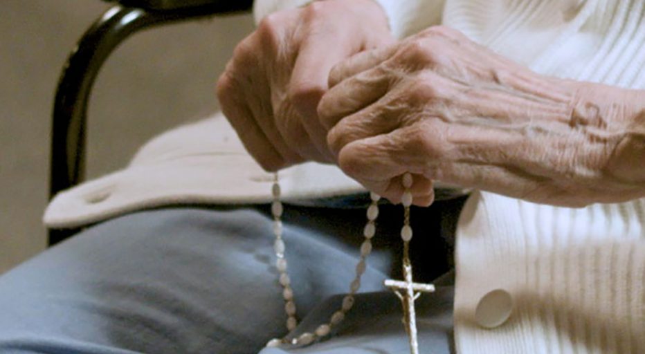 Sister praying for peace