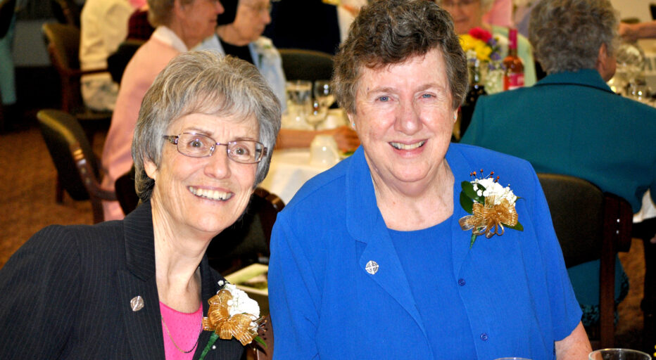 Sisters Joan Penzenstadler and Mary Anne Owens celebrate 50th Jubilee in Milwaukee.